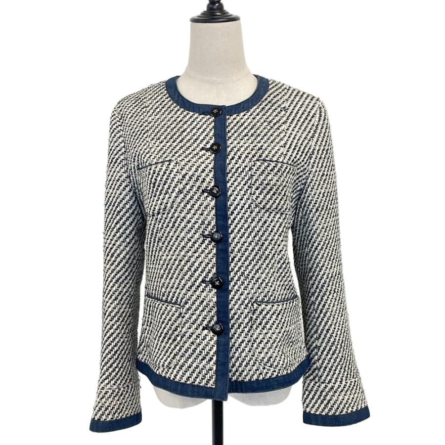 INGEBORG（インゲボルグ） 良品 編込みデザイン ノーカラージャケット