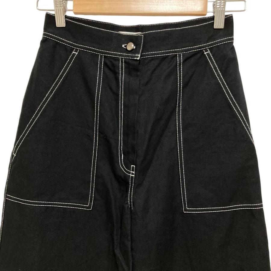 最終値下げ！★美品★【Max Mara】 ワイドパンツ Max Mara（マックスマーラ） 美品 24SS Max Mara ホワイトステッチ