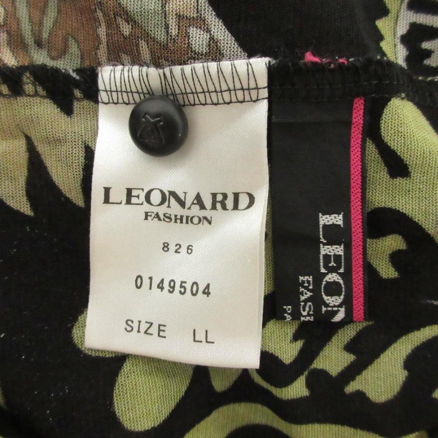 LEONARD レオナール トップス ブラウス LL 長袖 LEONARD FASHION 美品 レオナールファッション ペイズリープリント