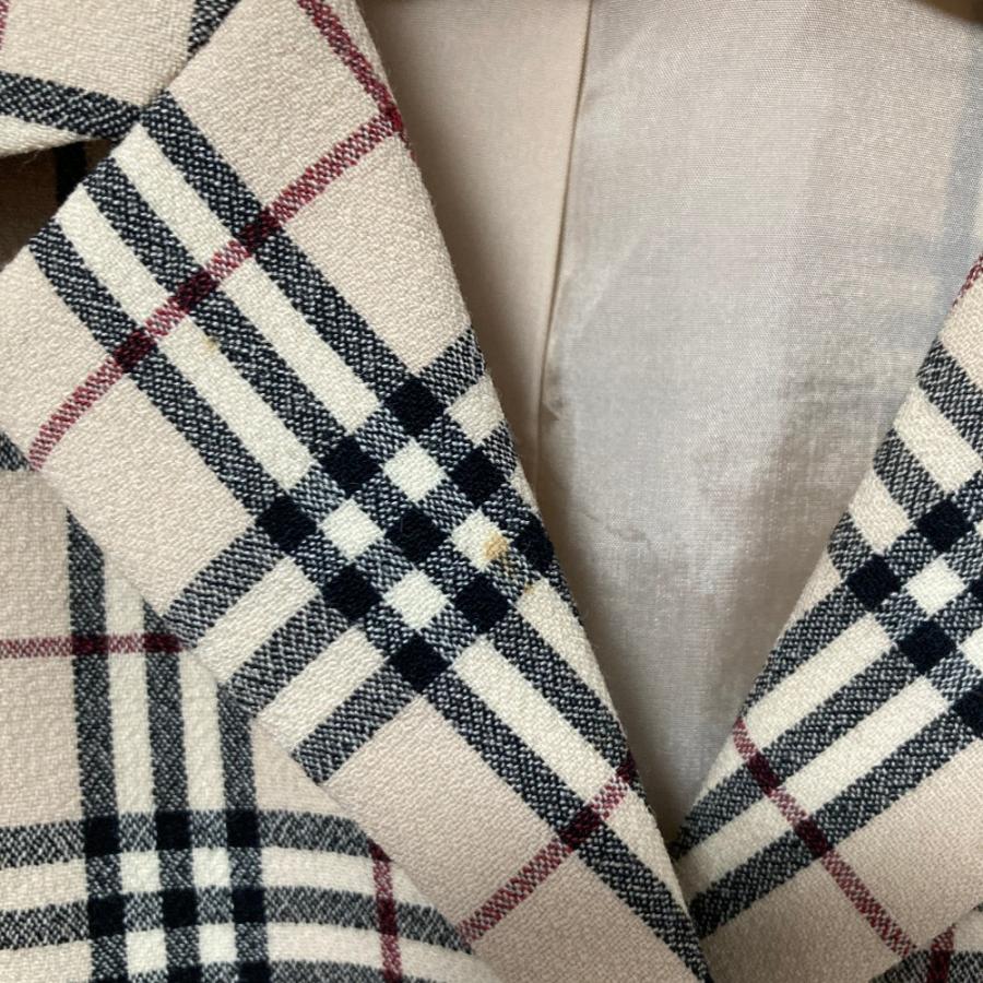 バーバリーロンドン 大きいサイズ ノバチェック ジャケット ベージュ サイズ42 良品 BURBERRY LONDON バーバリーロンドン ノバチェック ジャケット