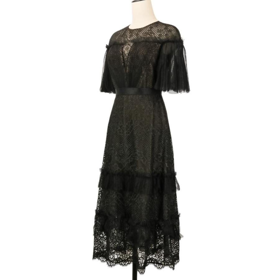 Tadashi Shoji 美品 タダシショージ プリーツ レース フレアスリーブ