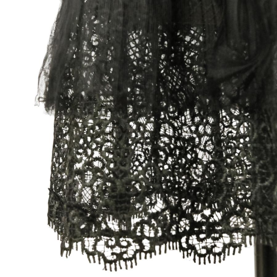 新品　TADASHI SHOJI ドレス ワンピース　プリーツ　パフスリープ 4 Tadashi Shoji 美品 タダシショージ プリーツ レース フレアスリーブ