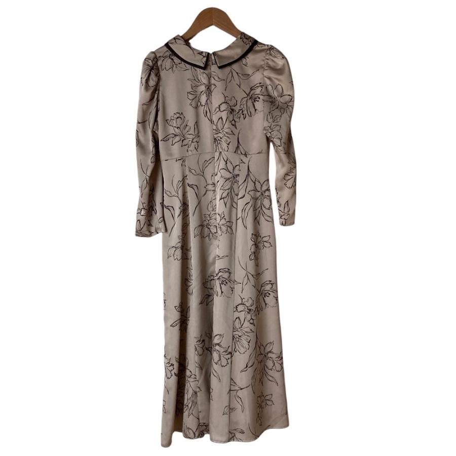 美品 Herlipto ハーリップトゥ Limoges Vintage Satin Dress フラワー 