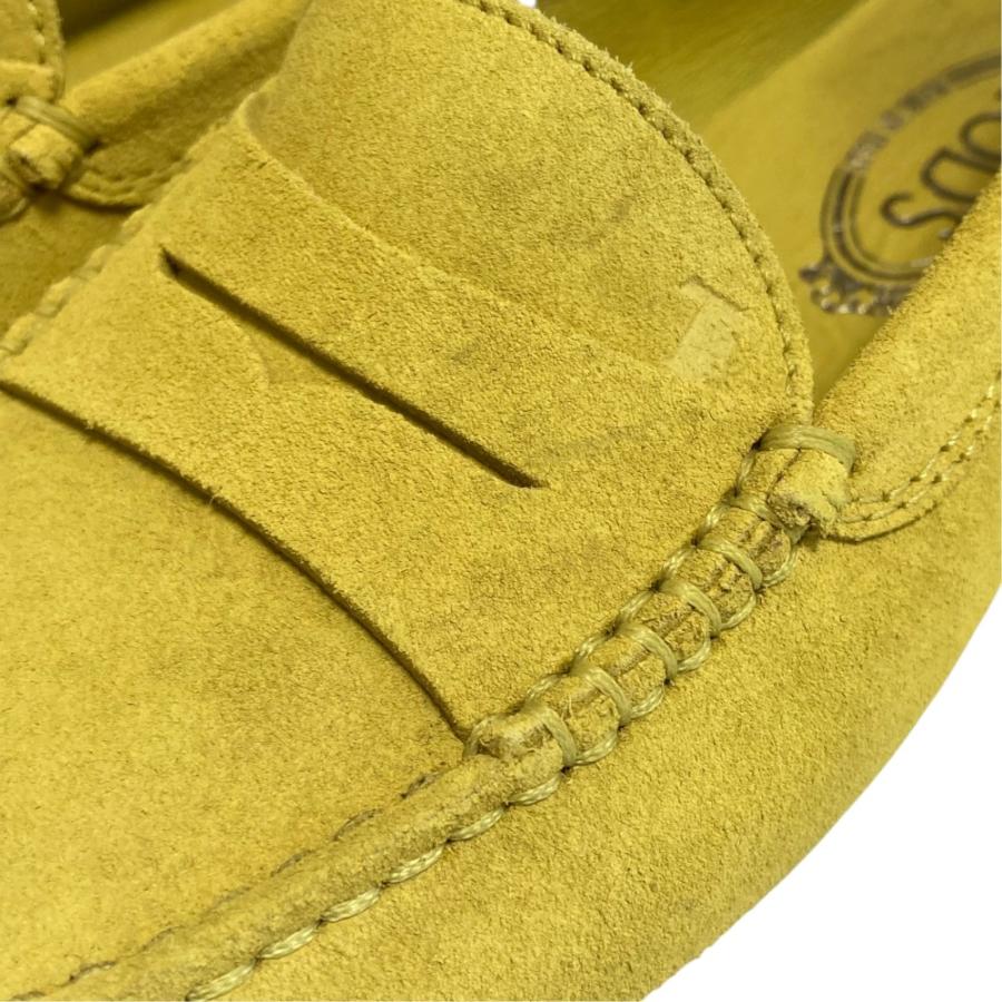 良品 TOD'S トッズ スエード ドライビングシューズ コインローファー