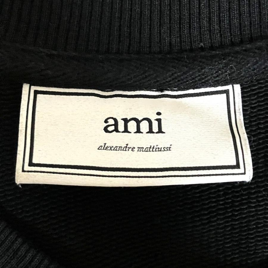 良品 AMI PARIS アミパリス ブラックハートロゴ クルーネック