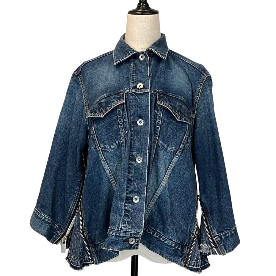 sacai（サカイ） 美品 サイドジップデニムジャケット 18-03606 サイズ2