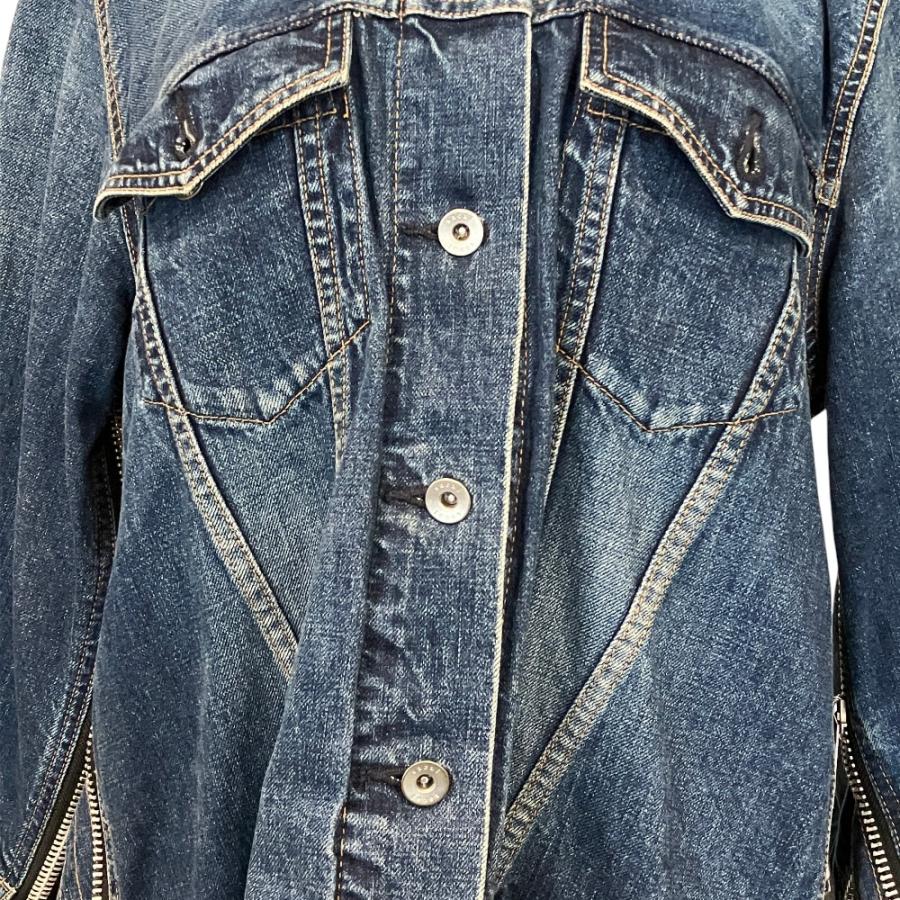 sacai（サカイ） 美品 サイドジップデニムジャケット 18-03606 サイズ2