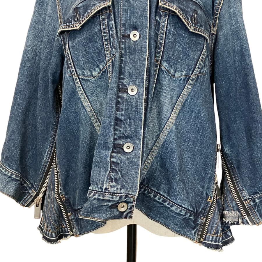 sacai（サカイ） 美品 サイドジップデニムジャケット 18-03606 サイズ2
