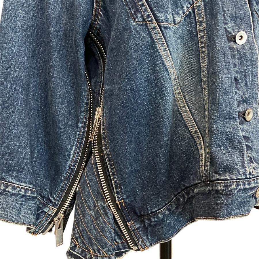 sacai（サカイ） 美品 サイドジップデニムジャケット 18-03606 サイズ2