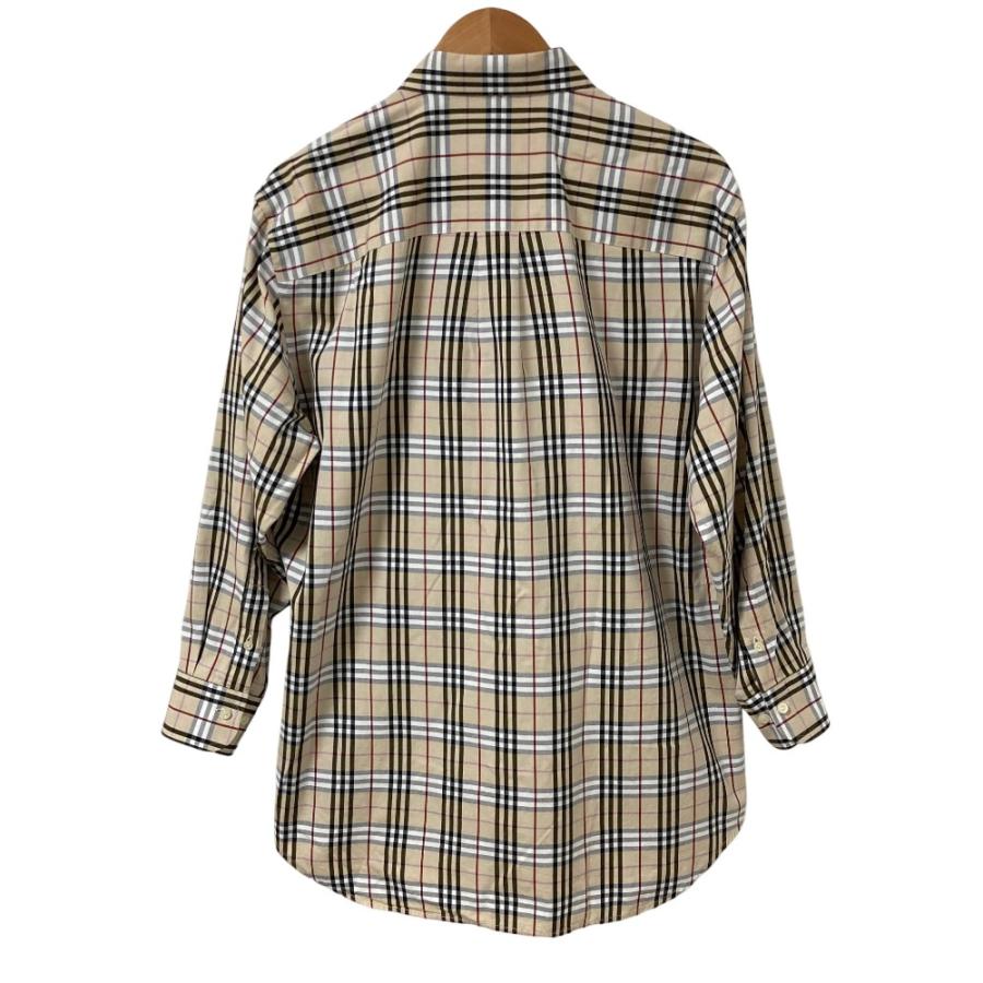 美品　バーバリーロンドン　長袖　シャツ　リボン　ノバチェック　Lサイズ 良品 BURBERRY LONDON バーバリーロンドン ノバチェック シャツ サイズ