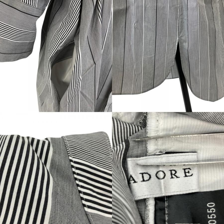 ADORE（アドーア） 美品 ハーフケープワンピース ストライプ ロング