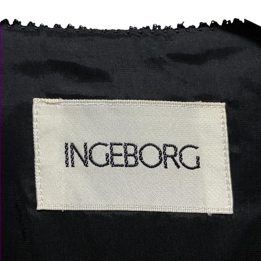 INGEBORG（インゲボルグ） 美品 金釦 ノーカラージャケット サイズM