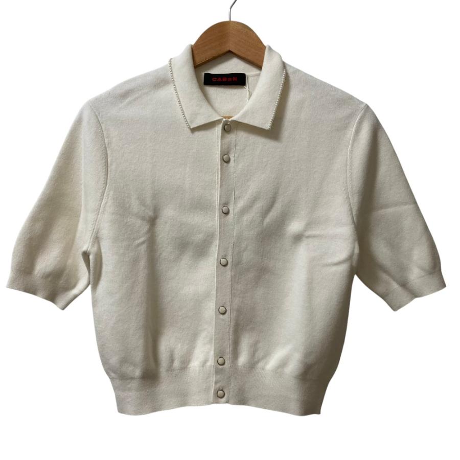 CABaN（キャバン） 未使用 25SS CABaN コットンカシミヤ パールポロ