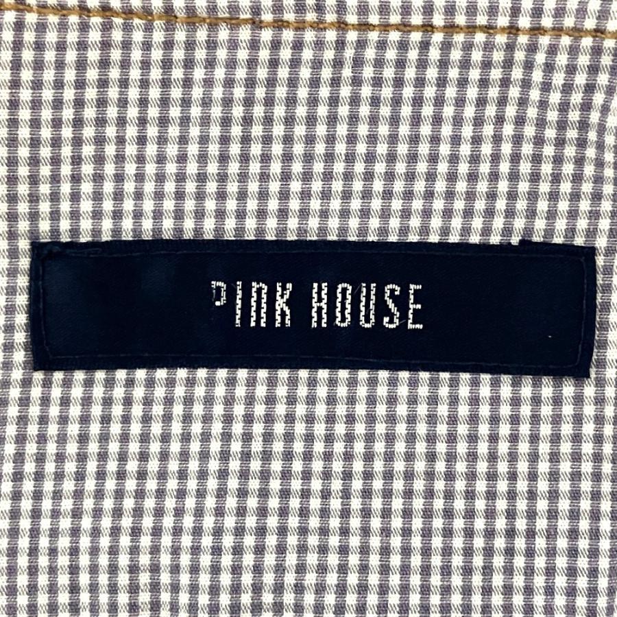 ピンクハウス ジャケット レア ☆ 美品 PINK HOUSE（ピンクハウス） 美品 パッチ ワッペン ノーカラー デニム
