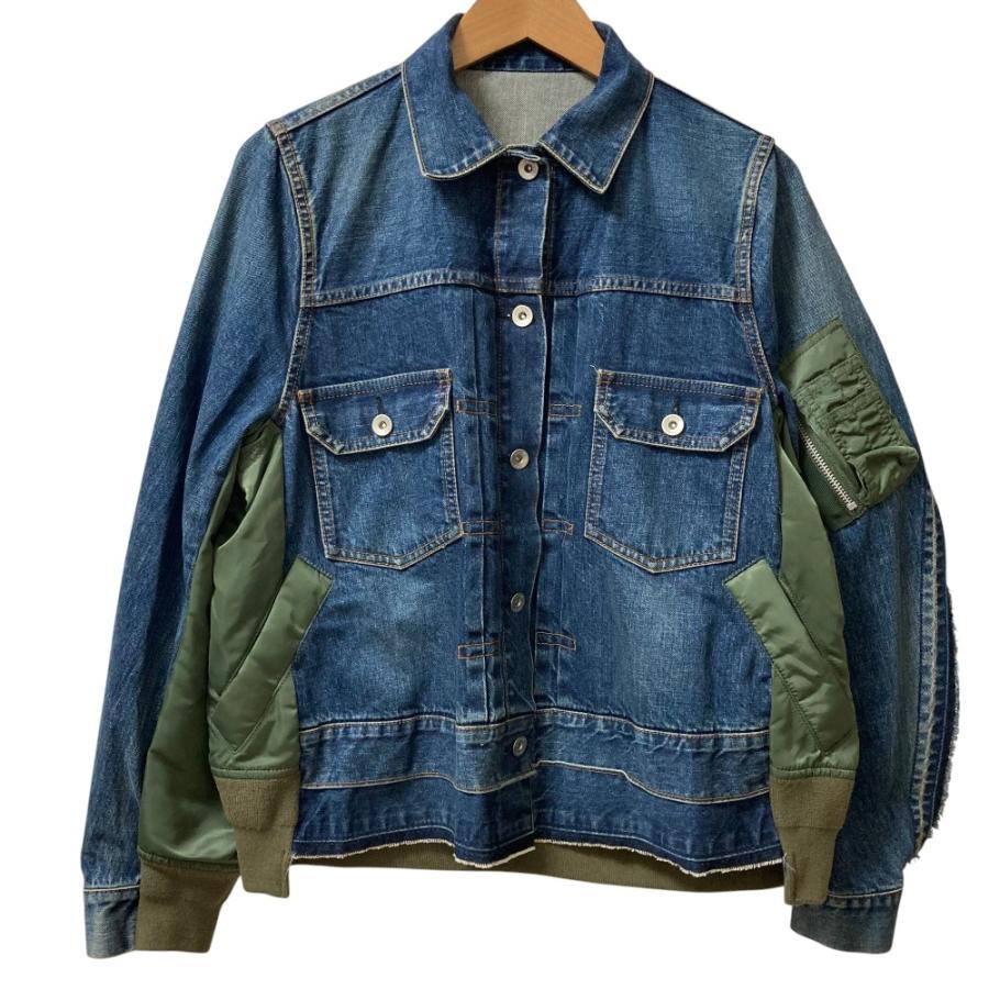 sacai ma-1 ドッキングデニムジャケット　size2 sacai（サカイ） 美品 AD2020 sacai Denim×MA-1 Jacket ドッキング