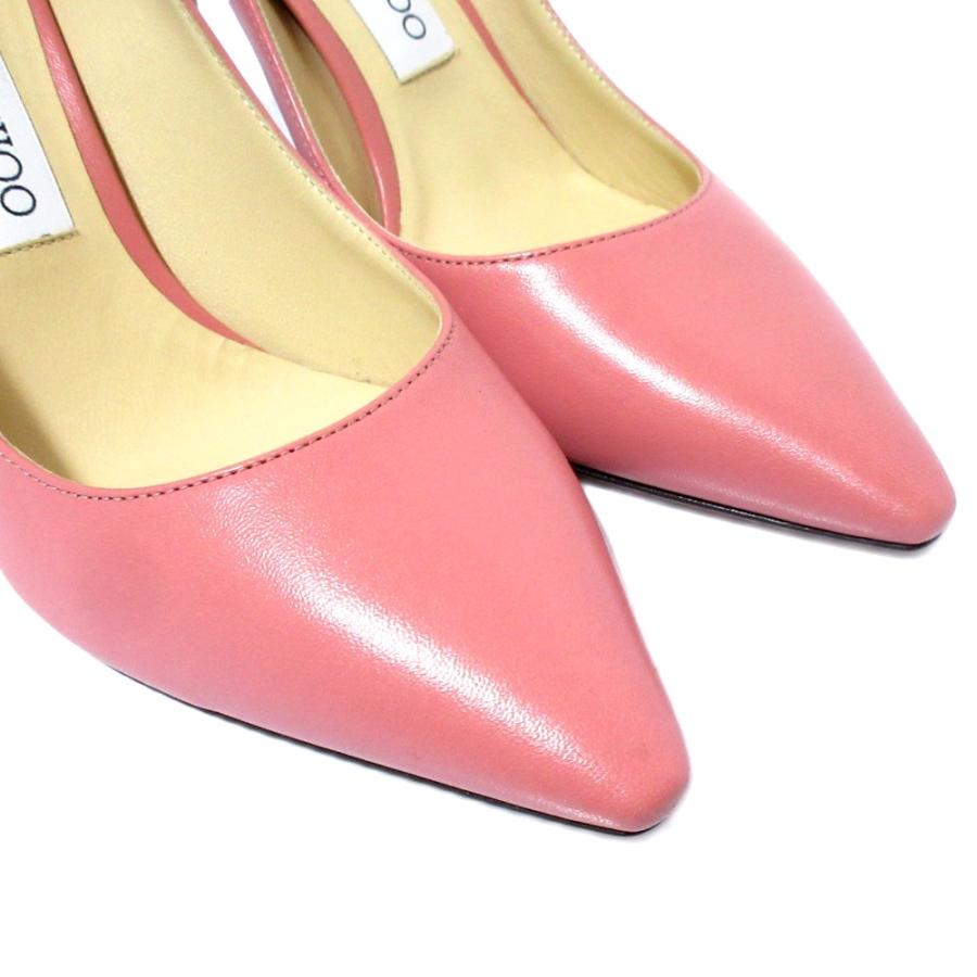 JIMMY CHOO（ジミーチュウ） 新品同様 ROMY 85 レザー ポインテッド