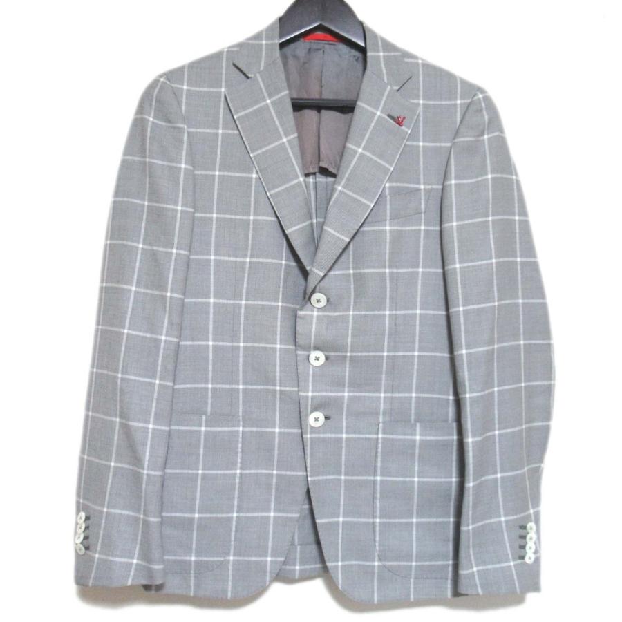 ISAIA（イザイア） 美品 GREGORY グレゴリー ウィンドウペンチェック柄