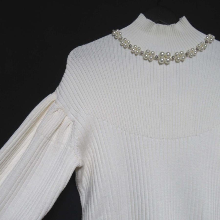 新品同様 Simone Rocha シモーネロシャ ハイネック パール