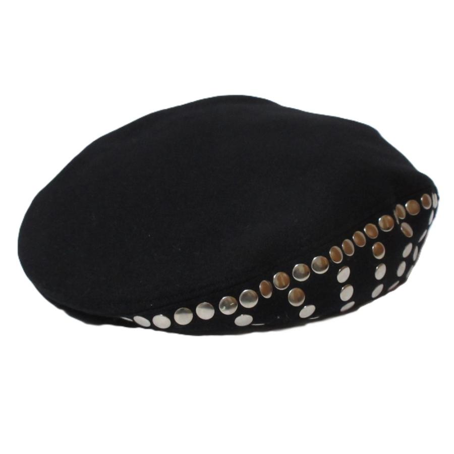Yohji Yamamoto（ヨウジヤマモト） 美品 スタッズ ハンチングキャップ