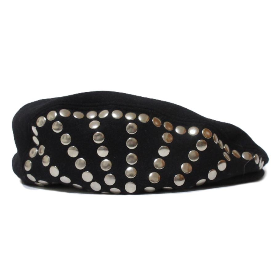 Yohji Yamamoto（ヨウジヤマモト） 美品 スタッズ ハンチングキャップ