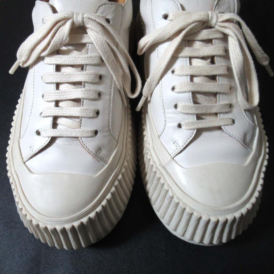JIL SANDER 美品 ジルサンダー レザー ローカット
