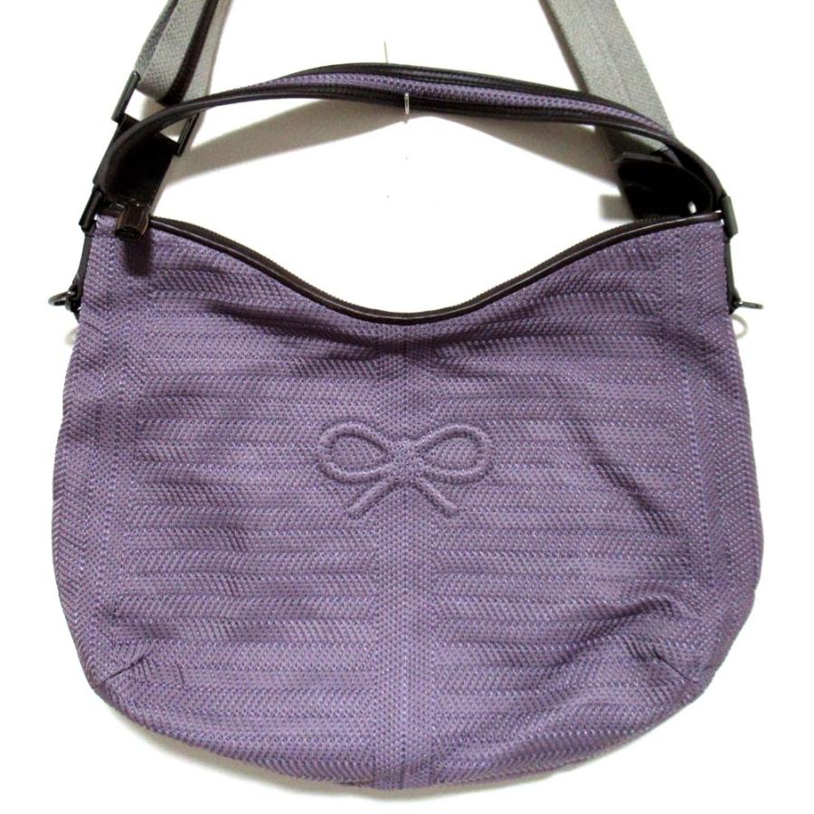 ANYA HINDMARCH 美品 アニヤハインドマーチ タッセルチャーム付き 2WAY  