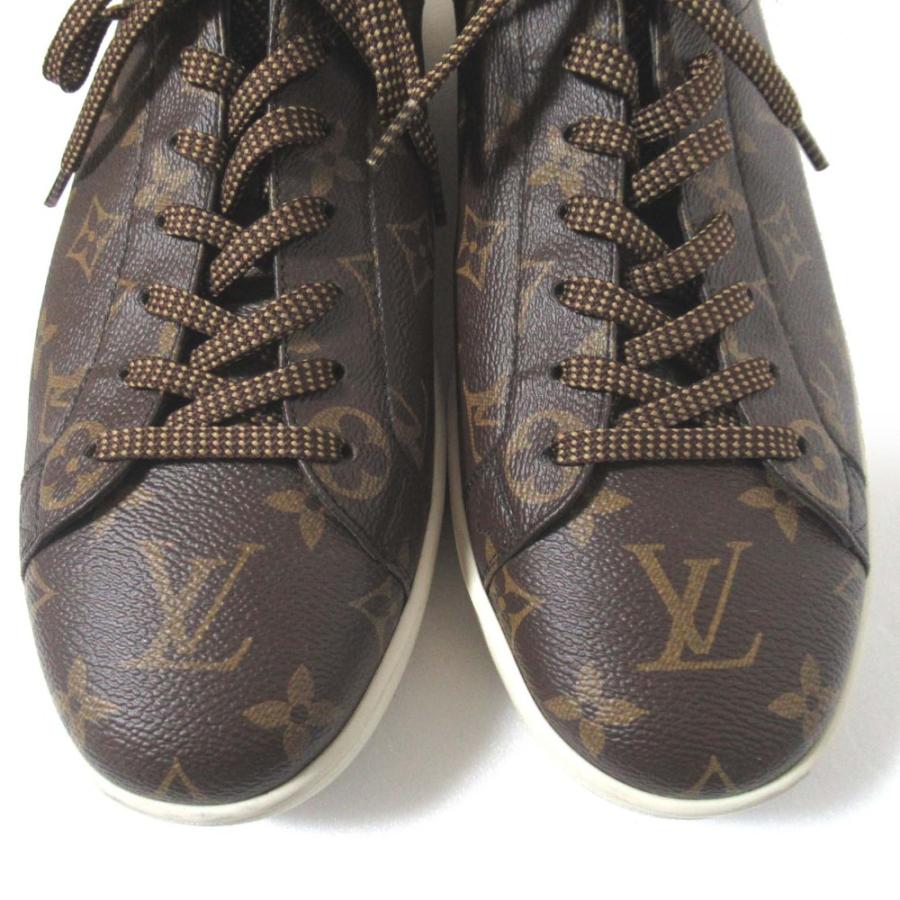 Louis Vuitton メンズ モノグラム ルクセンブルグ レザー ローカット スニーカー ホワイト 9 (209130