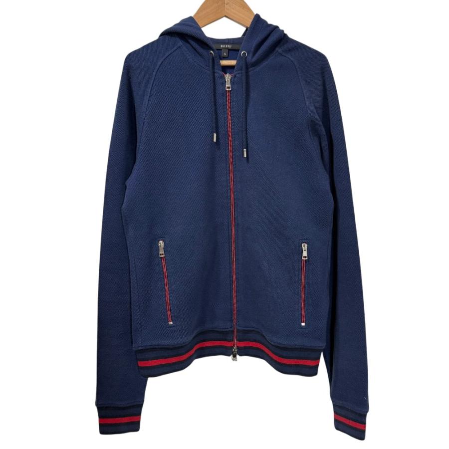 GUCCI（グッチ） 美品 配色 ライン ジップアップ パーカー フーディー 