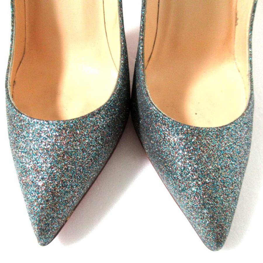 【美品】 Christian Louboutin ポインテッド パンプス 37 Christian Louboutin 美品 クリスチャンルブタン ポインテッド