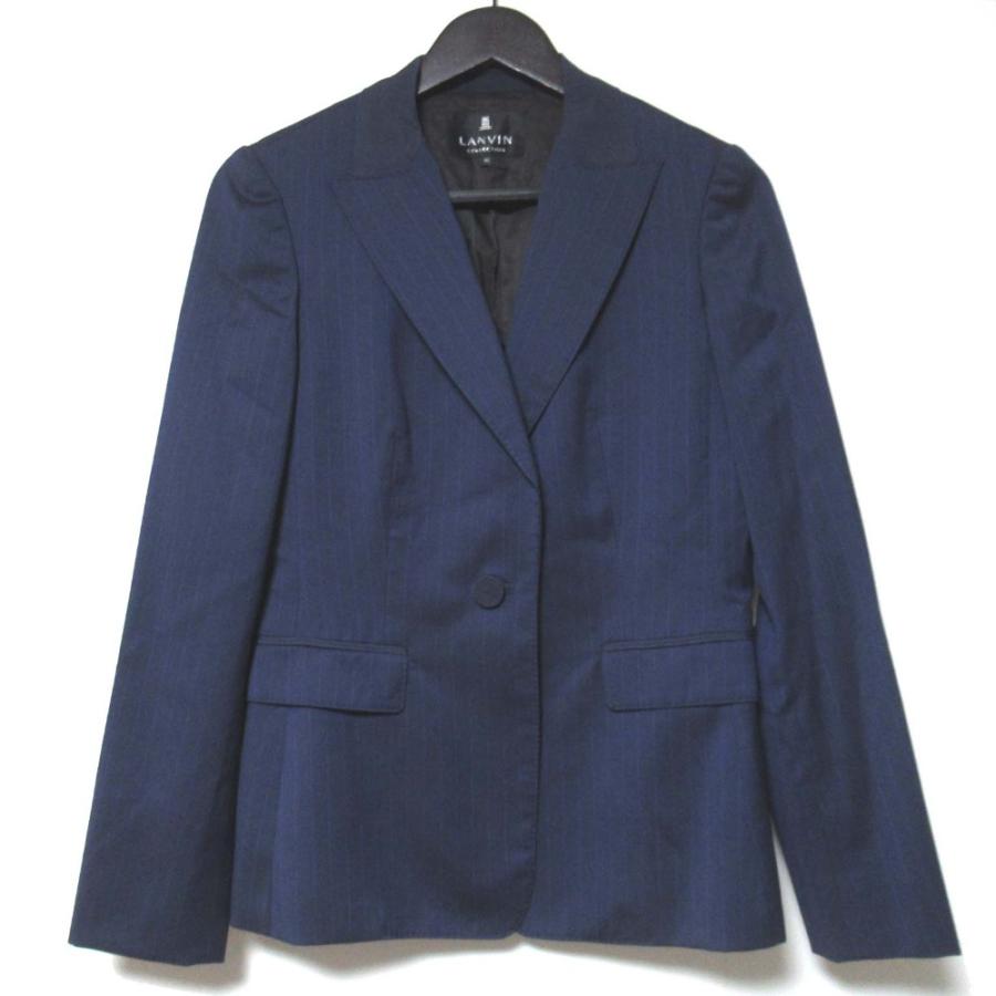 LANVIN COLLECTION 美品 ランバンコレクション ピンストライプ柄