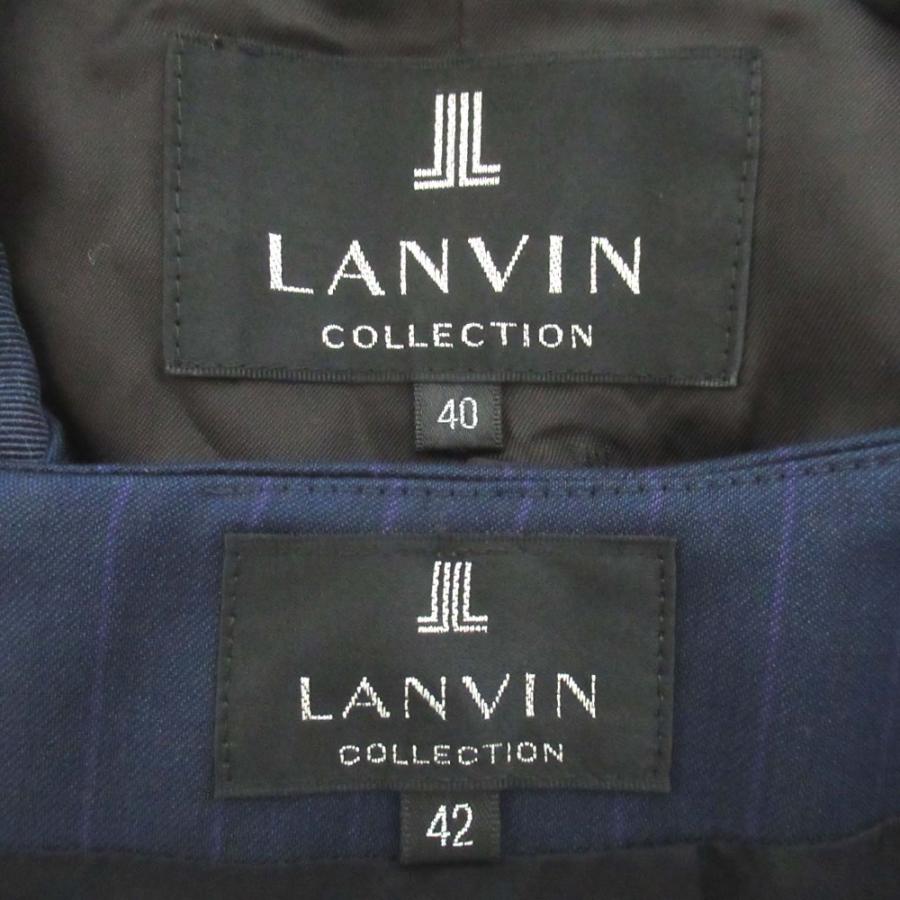 LANVIN COLLECTION 美品 ランバンコレクション ピンストライプ柄