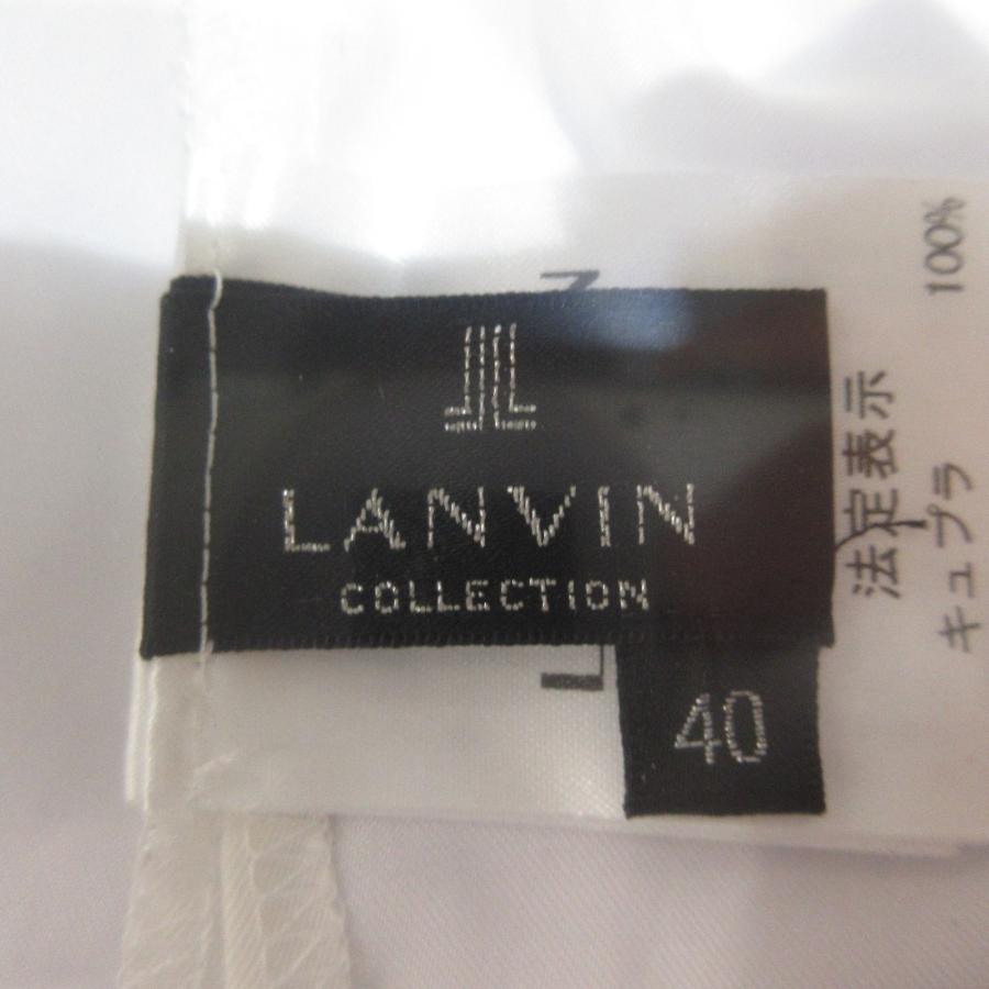 LANVIN COLLECTION 美品 ランバンコレクション 長袖 比翼仕立て