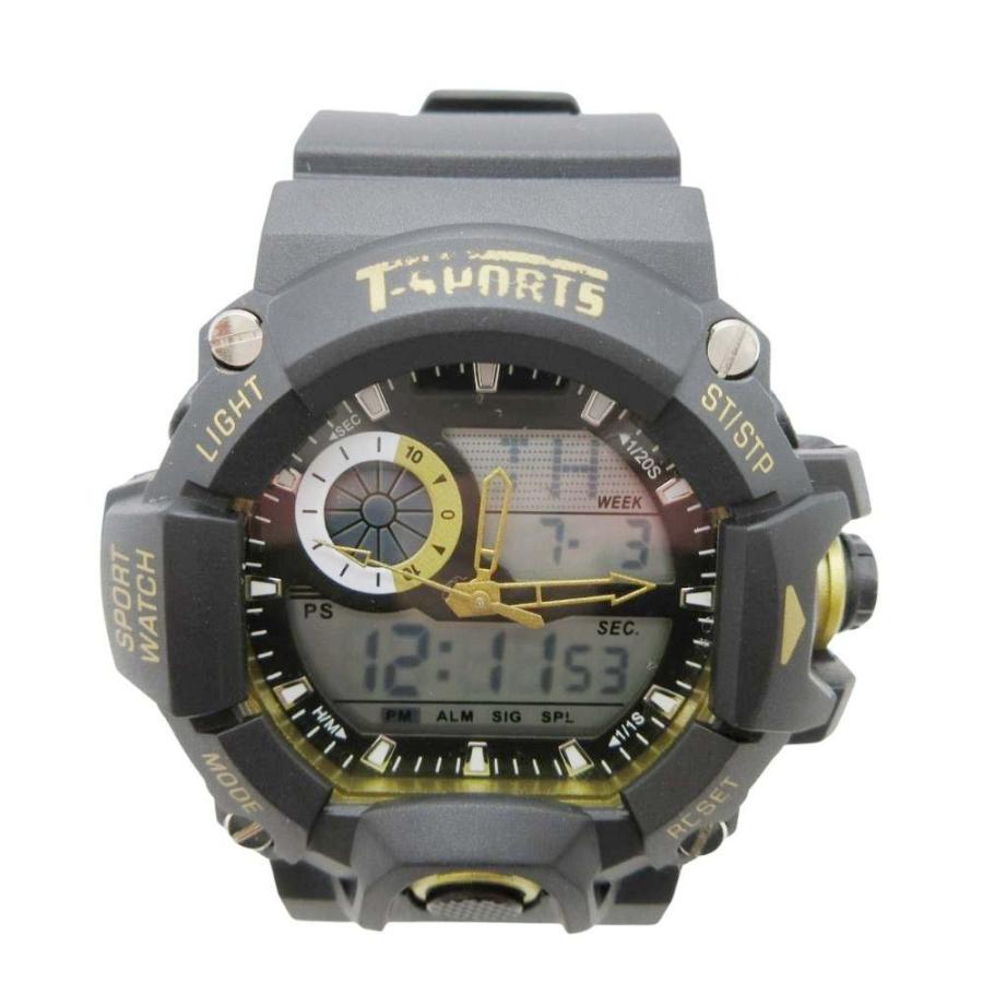 美品 CREPHA クレファー T-SPORTS Tスポーツ アナログ×デジタル 腕時計