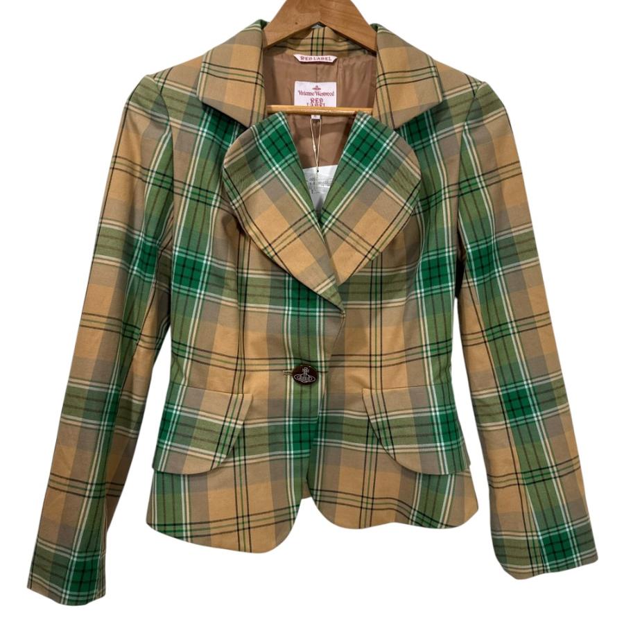 美品 VivienneWestwood RED LABEL チェックジャケット ヴィヴィアンウエストウッド レッドレーベルVivienne Westwood