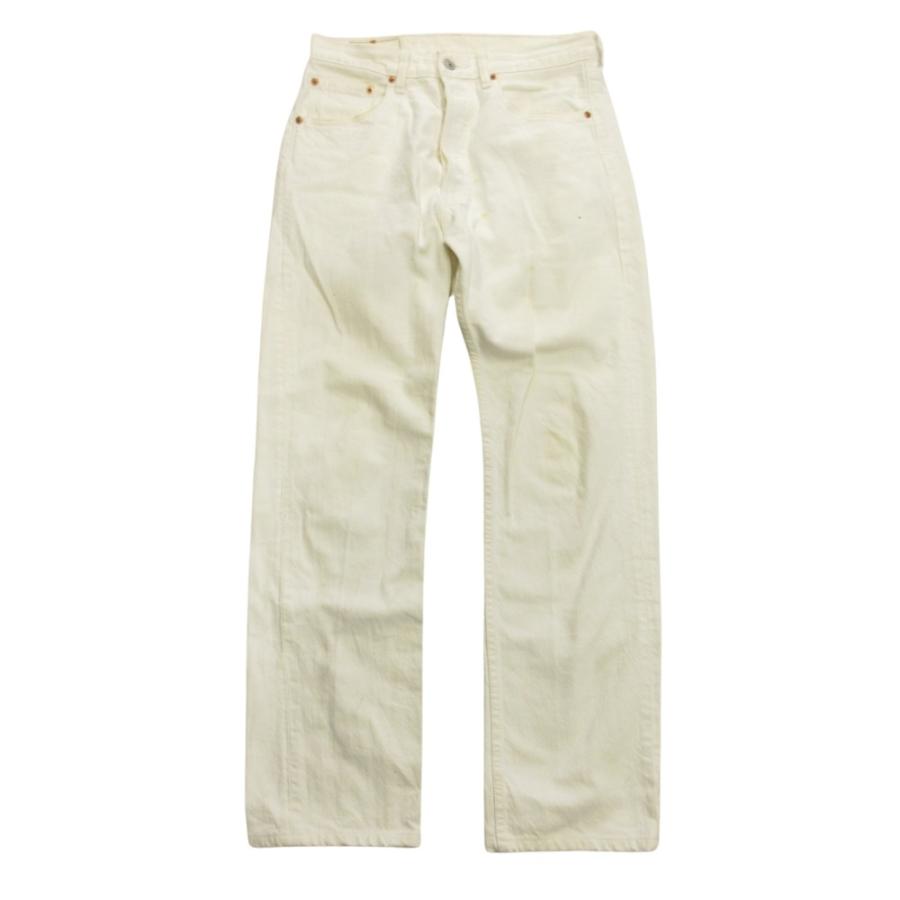 メキシコ製リーバイス501w38l30ホワイトデニム白ジーンズジーパン古着メンズ ART VINTAGE - リーバイス501w38ホワイトデニム白ジーンズ