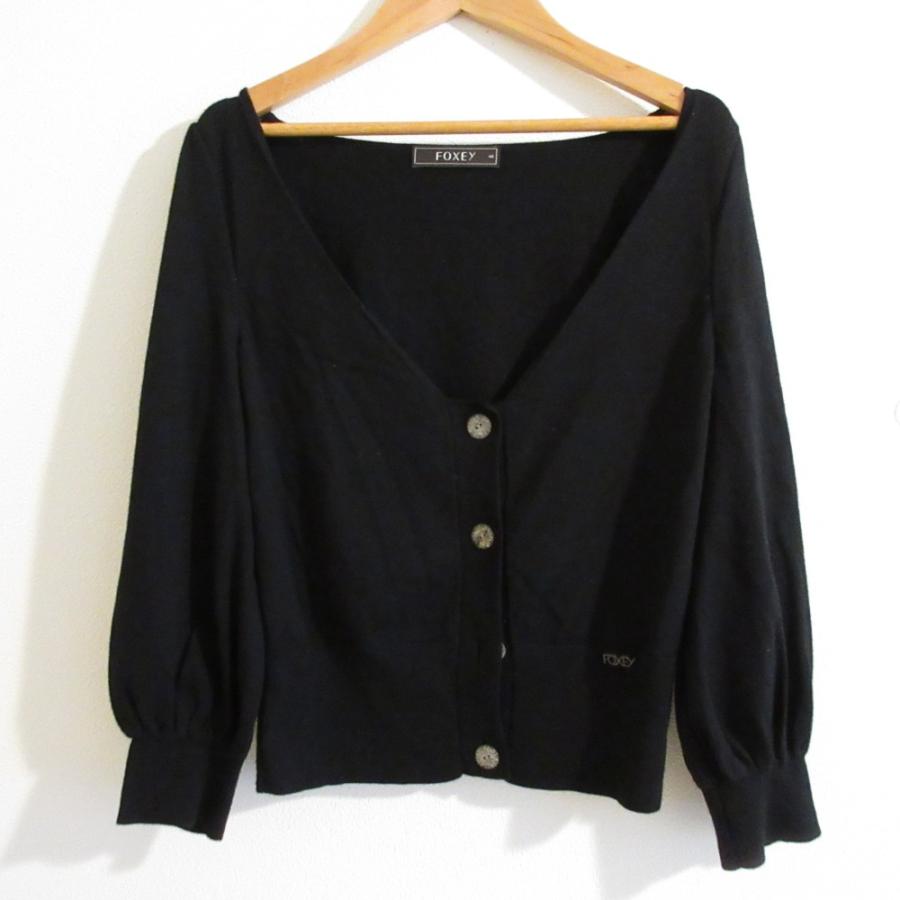 ＊美品＊FOXEY リフレッシングカーディガン FOXEY（フォクシー） 美品 リフレッシングカーディガン ディープV