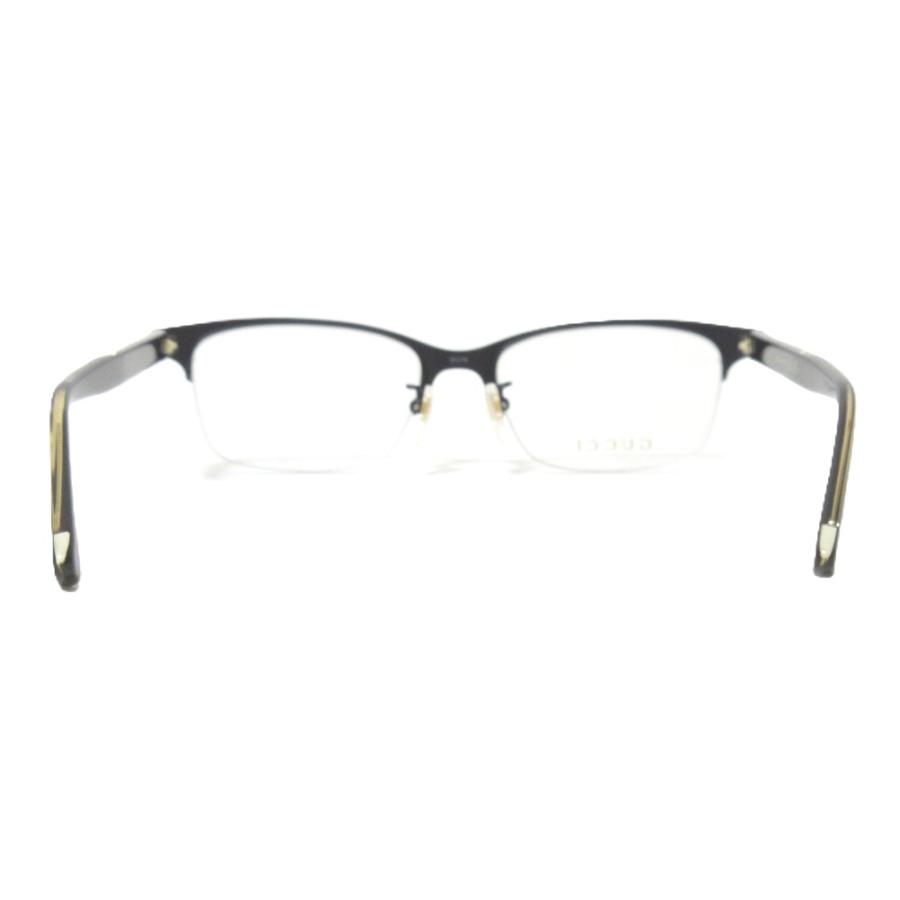 GUCCI 眼鏡フレーム　ハーフリム　スクエア　日本製　ブラウン　チタン gcci01-00159-m01.jpg