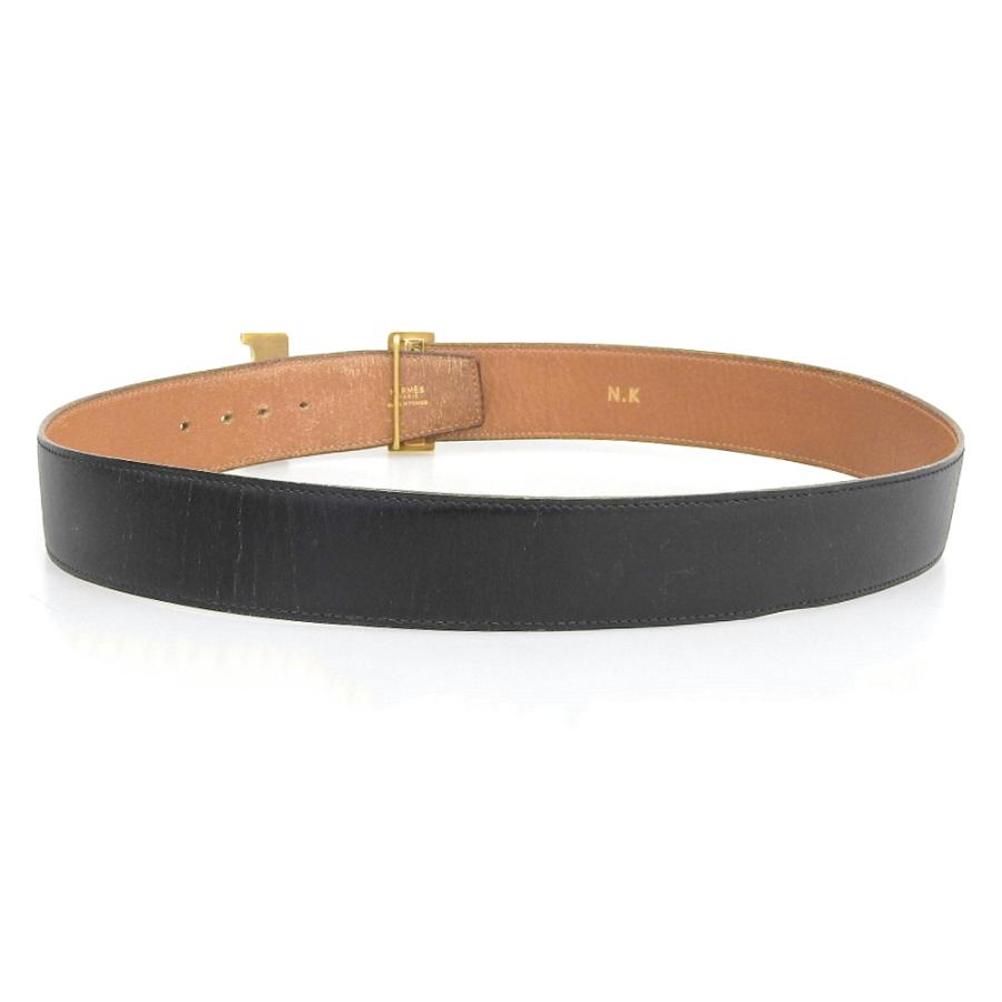 Hermes コンスタンス パリ H金具 レザー モカシン ローファー シューズ ベージュ 38 (203626