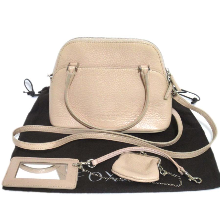 FOXEY（フォクシー） 新品同様 マカロン レザー 2WAY ショルダーバッグ 