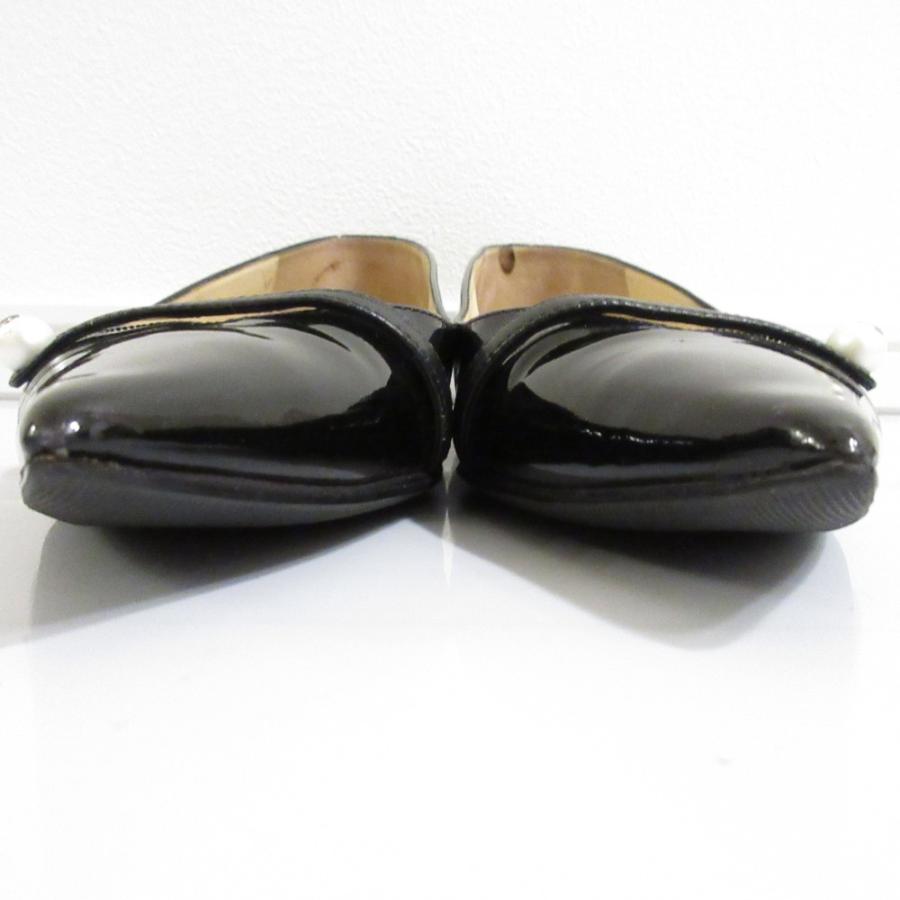 未使用級 ジミーチュウ ROSALIA ロザリア パンプス パテントレザー JIMMY CHOO（ジミーチュウ） 美品 ROSALIA FLAT パテントレザー ポイン