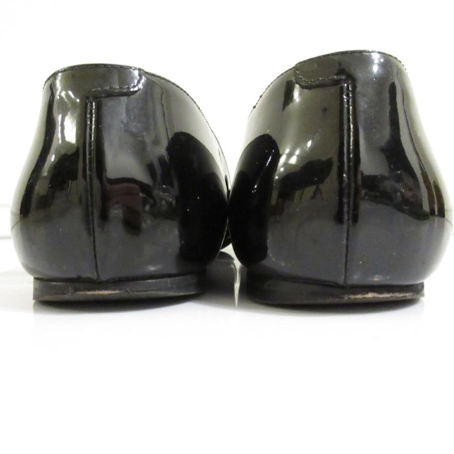 JIMMY CHOO（ジミーチュウ） 美品 ROSALIA FLAT パテントレザー ポイン