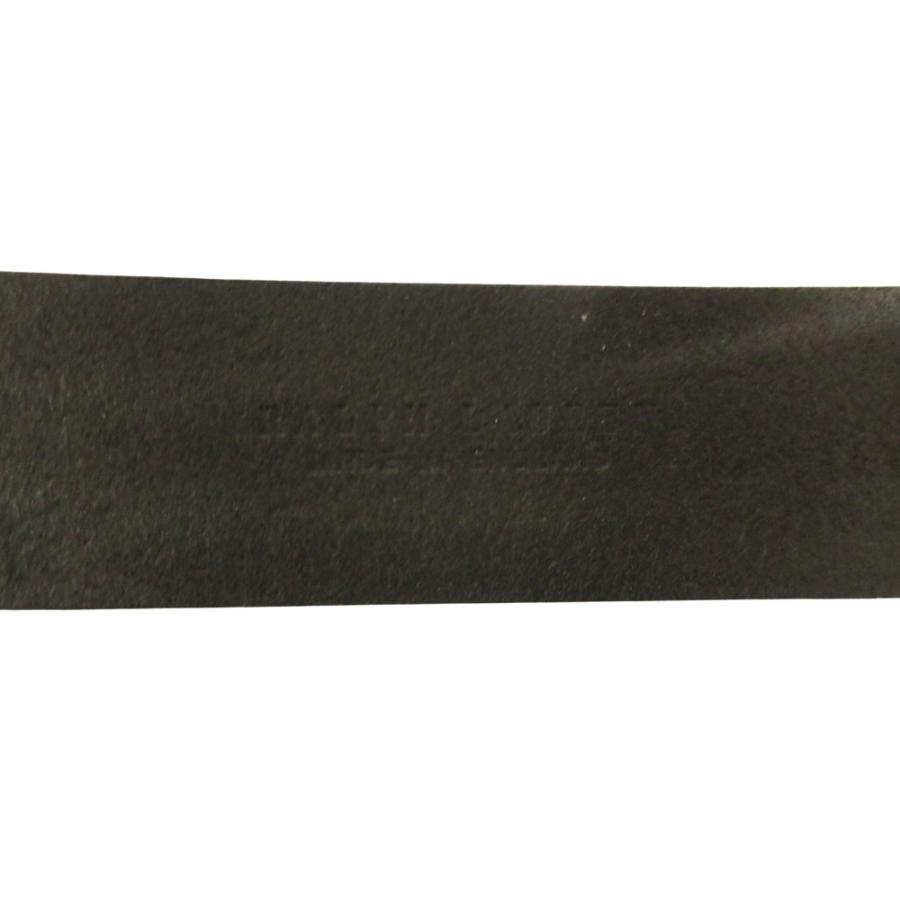 良品 RALPH LAUREN ラルフローレン レザー ベルト ロゴ ロープ