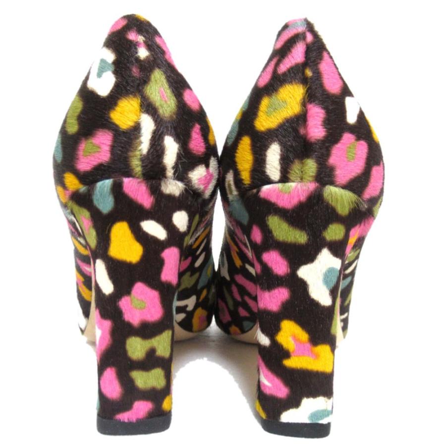 JIMMY CHOO 美品 ジミーチュウ BILLIE 85 レオパード柄 ハラコ