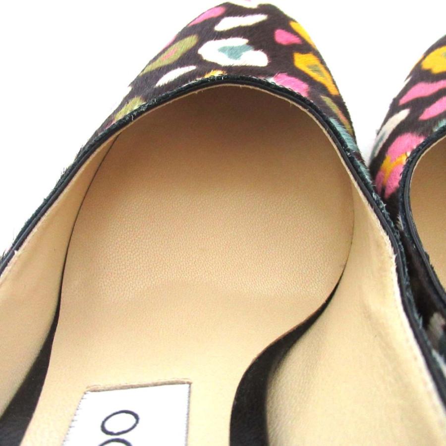 JIMMY CHOO 美品 ジミーチュウ BILLIE 85 レオパード柄 ハラコ