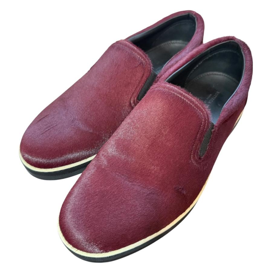 美品 BOTTEGA VENETA ボッテガヴェネタ ハラコ スリッポン スニーカー 
