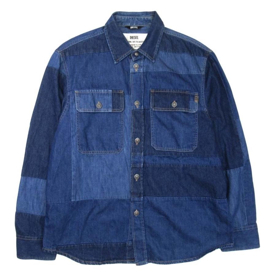DIESEL（ディーゼル） 新品同様 21ss DIESEL パッチワーク デニム 