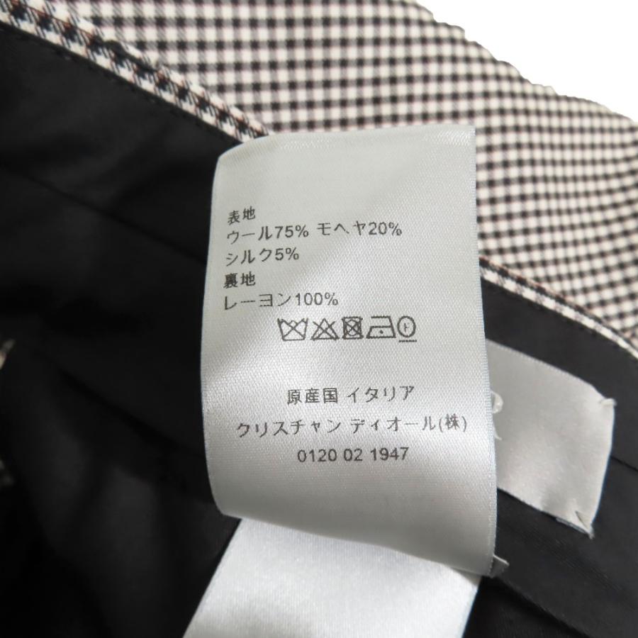未使用 22aw DIOR ディオール 千鳥総柄 スラックス クロップド