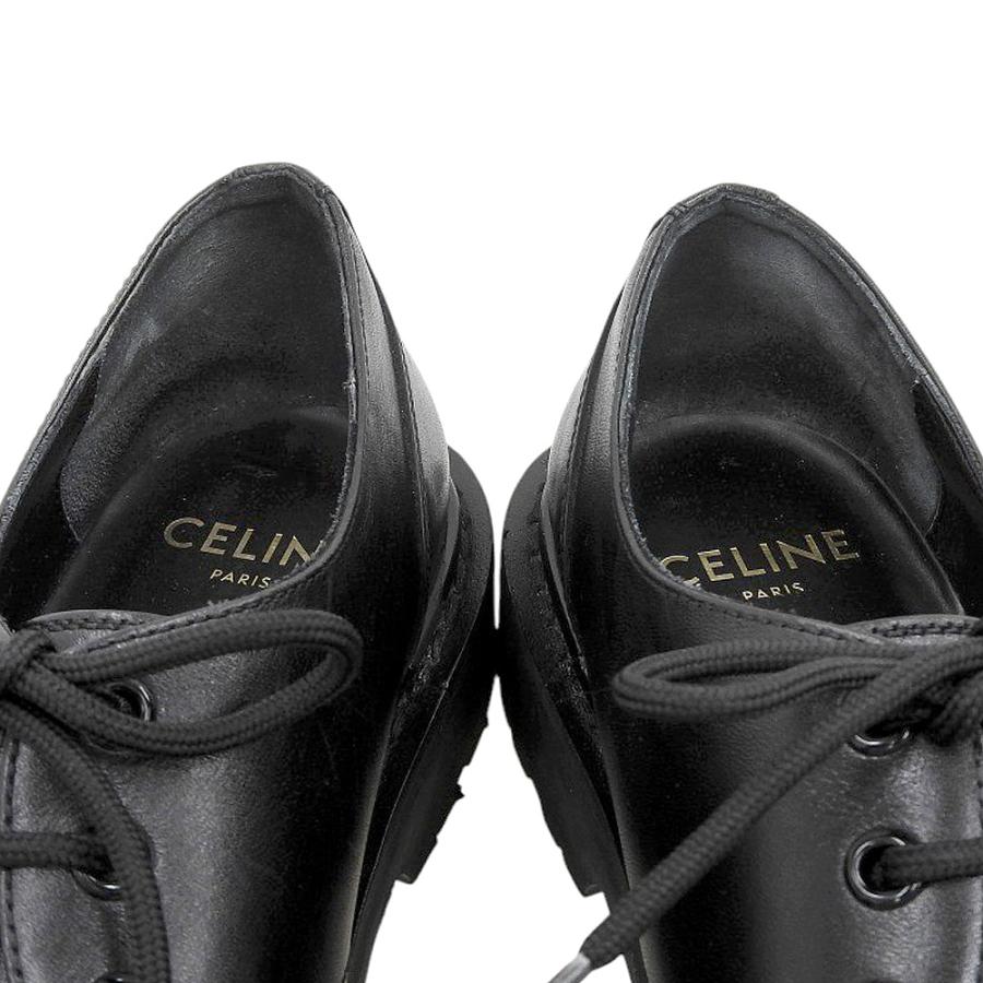 CELINE（セリーヌ） 美品 バルキー レザー レースアップ ドレス
