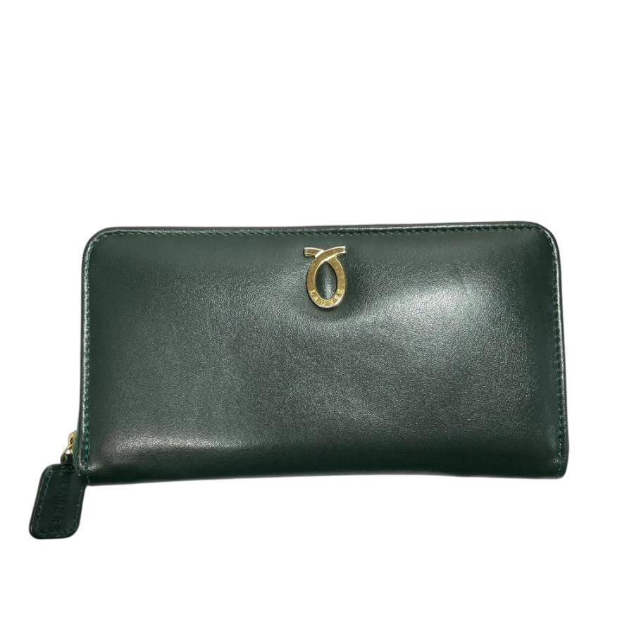 美品 LAUNER LONDON ロウナーロンドン レザー ラウンドファスナー 長
