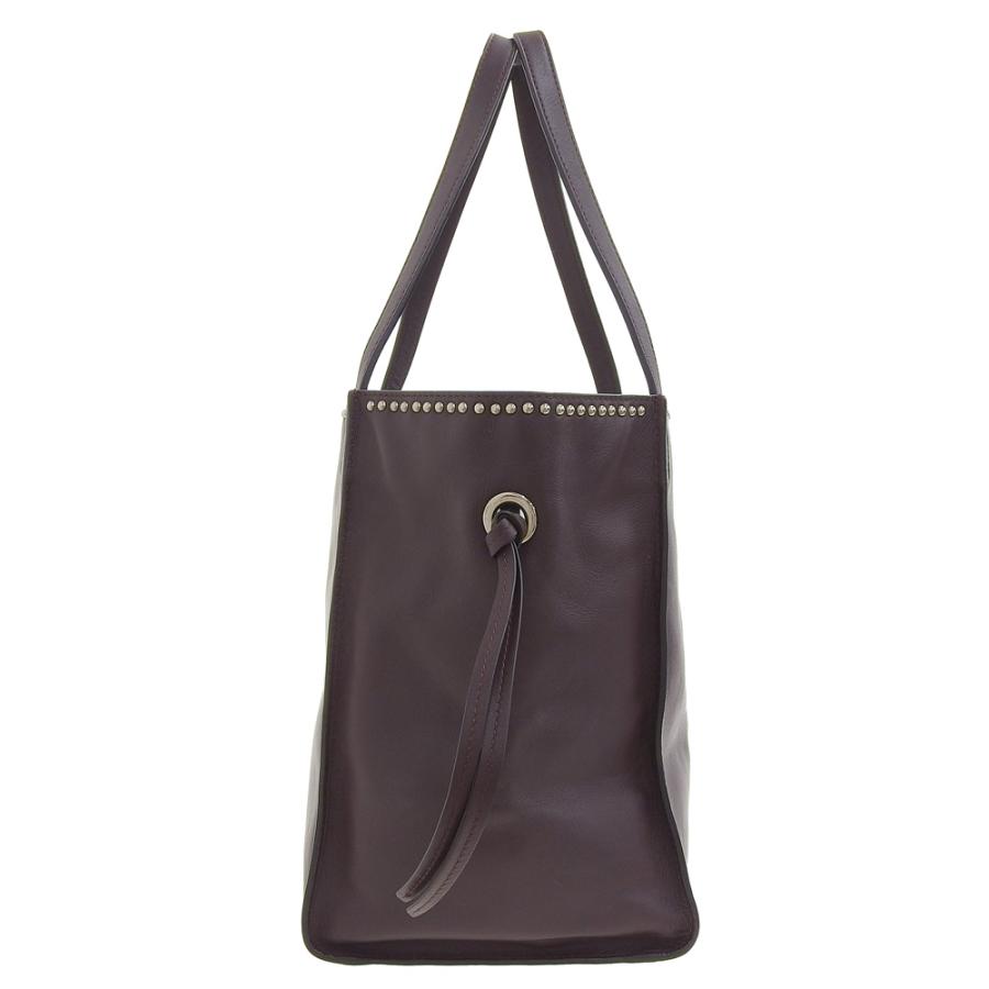 美品 J&M DAVIDSON ベル ミニ ウィズ スタッズ トート レザー 黒 中古 